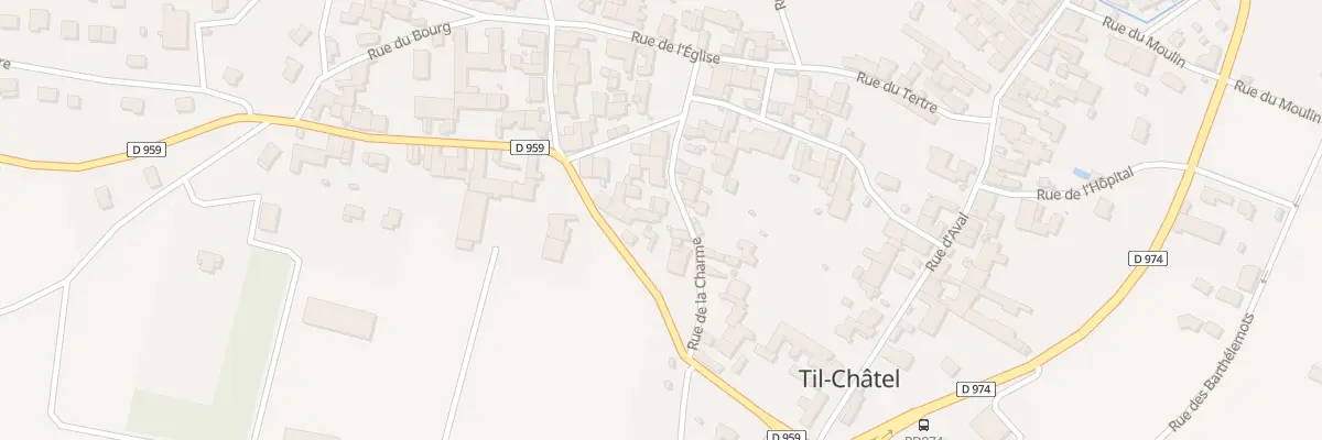 Plan du 12 Rue de la Charme à Til-Châtel