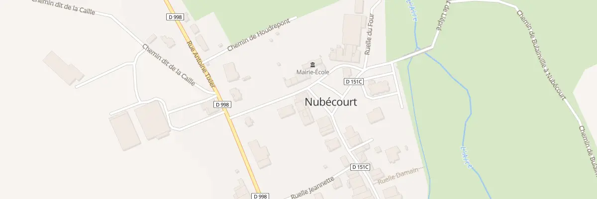 Plan du 2 Gr Grande Rue à Nubécourt