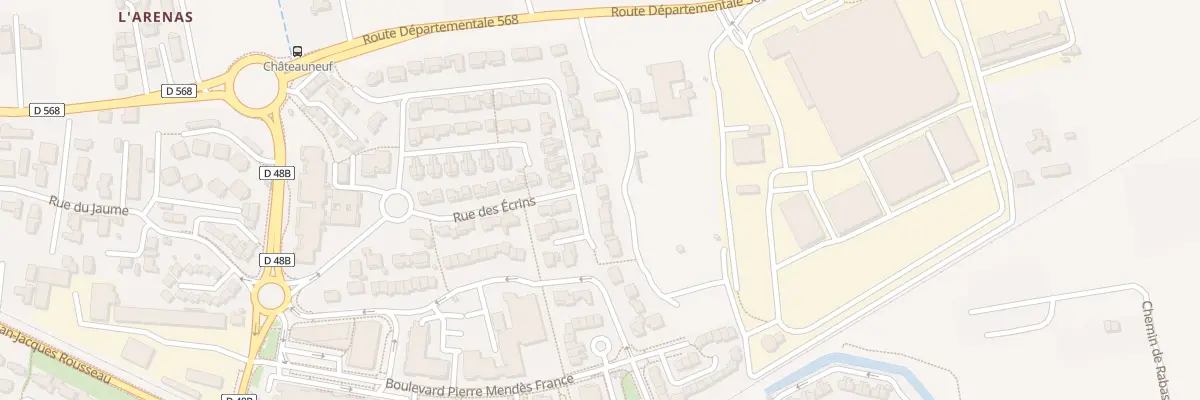 Plan du 42 Rue des Ecrins à Châteauneuf-les-Martigues