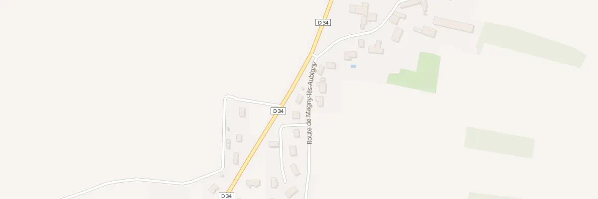 Plan du 4 Rte de Magny à Aubigny-en-Plaine