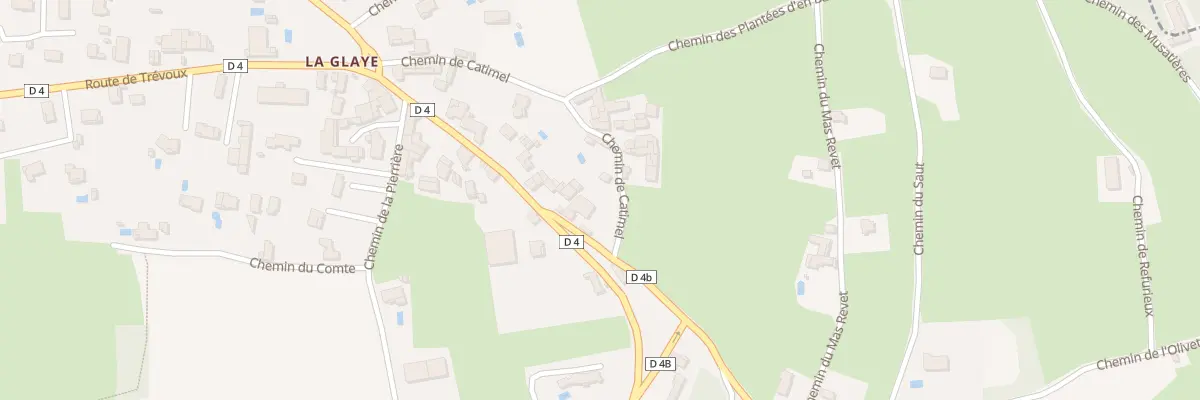 Plan du 53 Che de Catimel à Pérouges