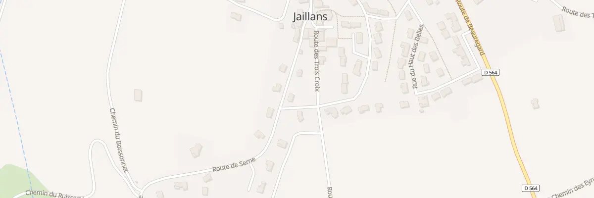 Plan du 55 Rte de Serne à Jaillans
