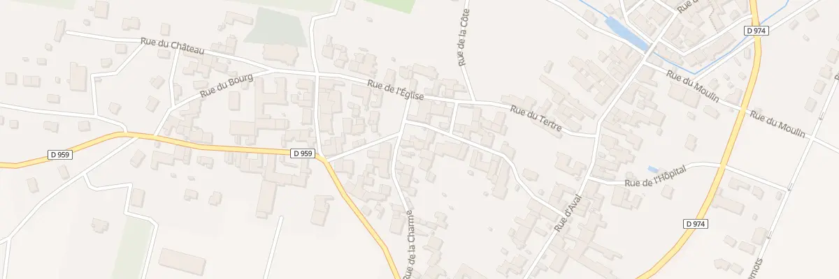 Plan du 2 Rue aux Apports à Til-Châtel