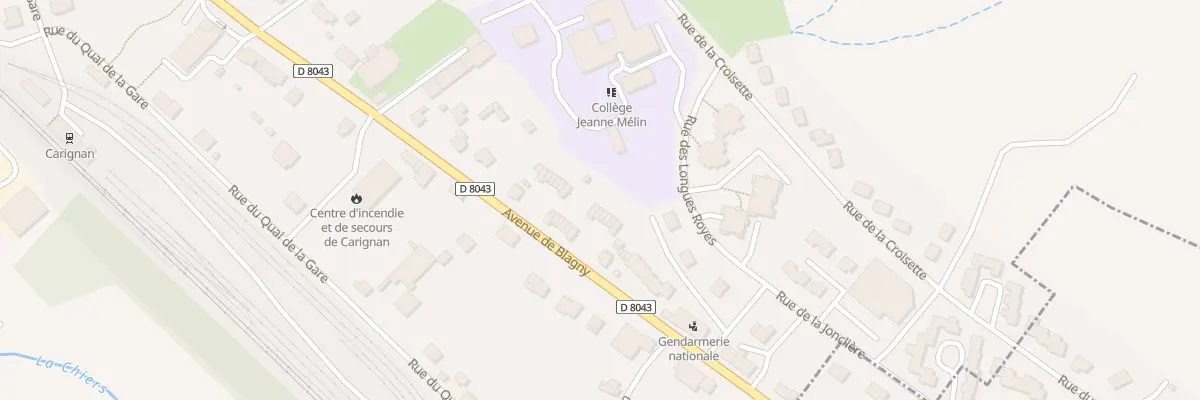 Plan du 34 Av de Blagny à Carignan
