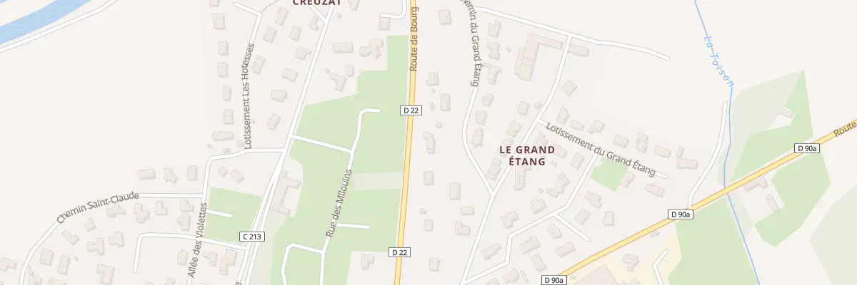 Plan du 225 Che du Grand Etang à Chalamont