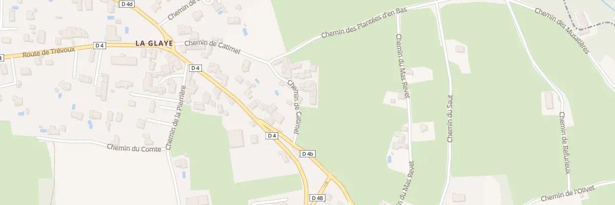 Plan du 72 Che de Catimel à Pérouges