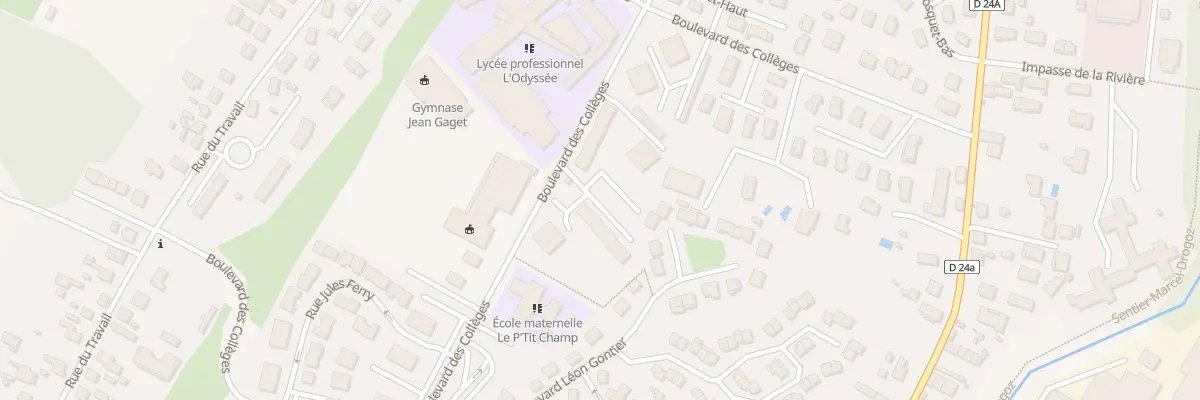 Plan du 20 Bd des Collèges à Pont-de-Chéruy