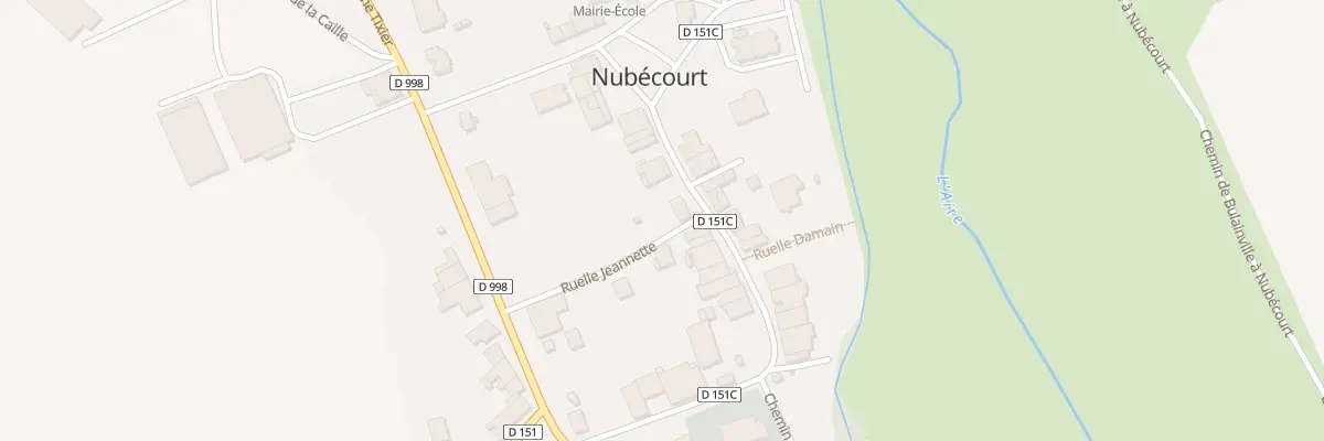 Plan du 14 Gr Grande Rue à Nubécourt