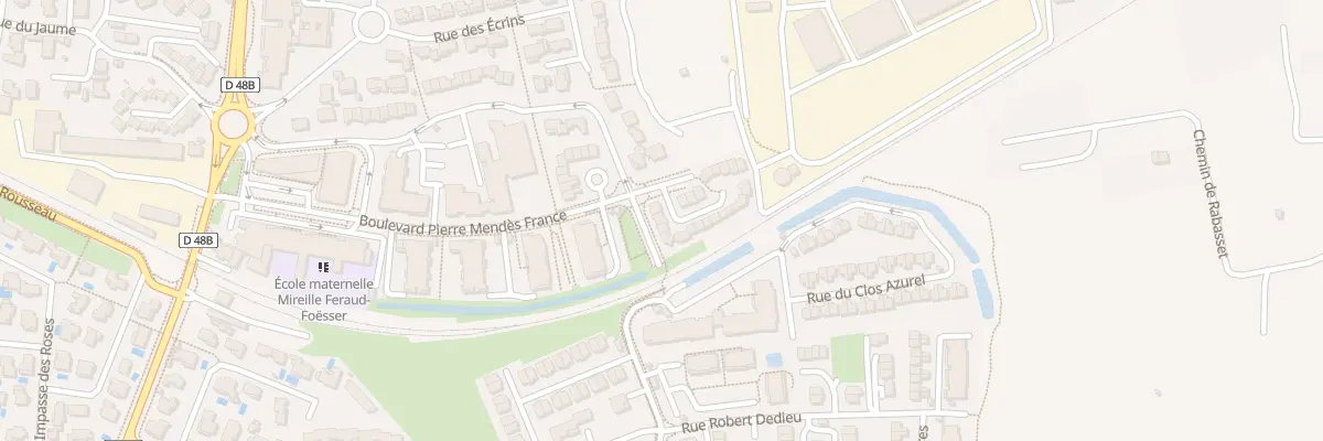Plan du 14 Bd Pierre Mendes France à Châteauneuf-les-Martigues