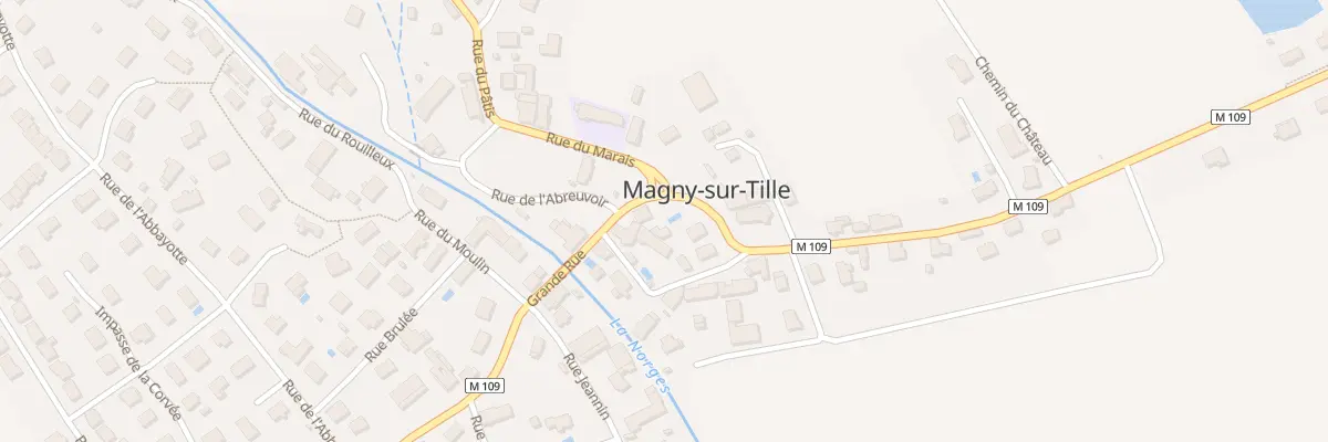 Plan du 5 Rue Grande à Magny-sur-Tille