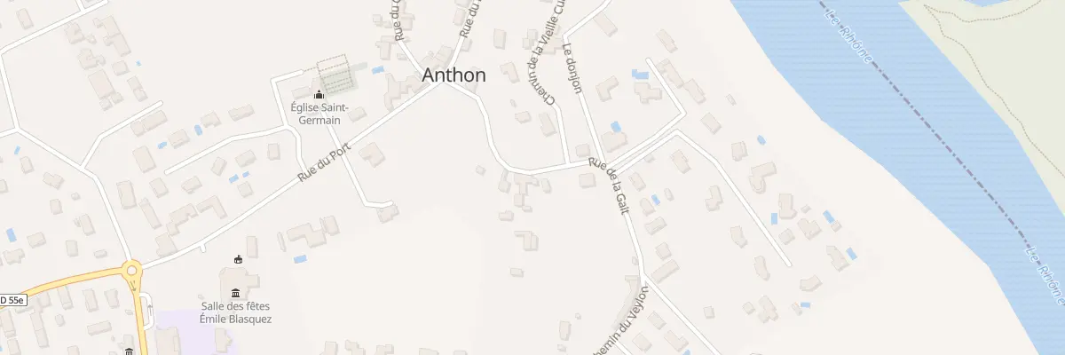 Plan du 18 Rue de la Gait à Anthon