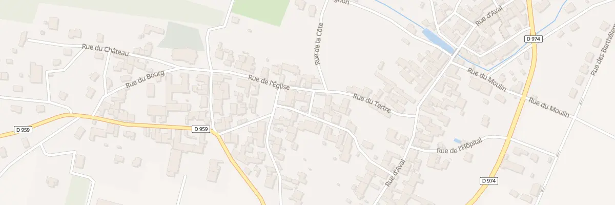 Plan du 3 Rue aux Apports à Til-Châtel