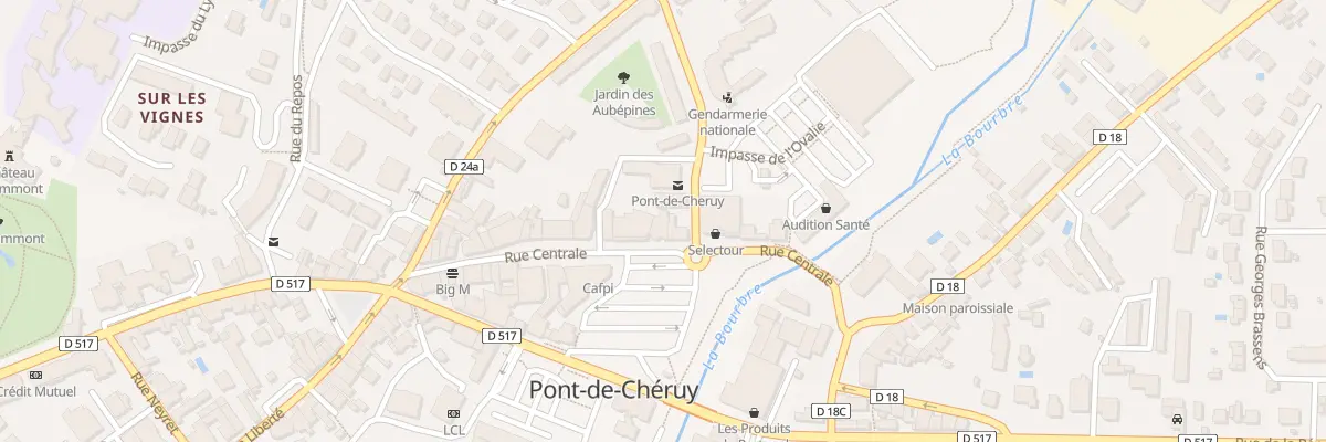 Plan du 33 Rue Centrale à Pont-de-Chéruy