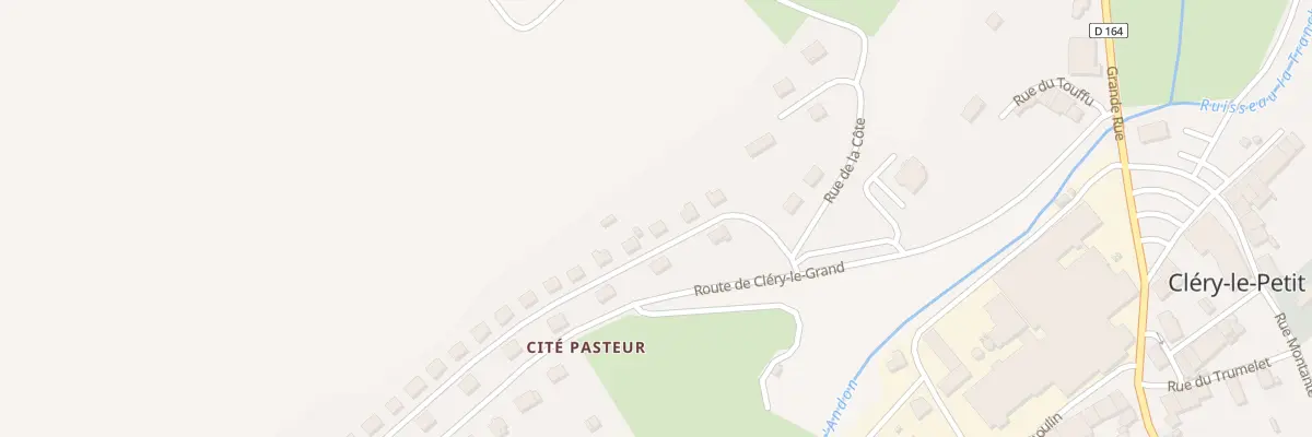 Plan du 6 Rue Pasteur à Cléry-le-Petit