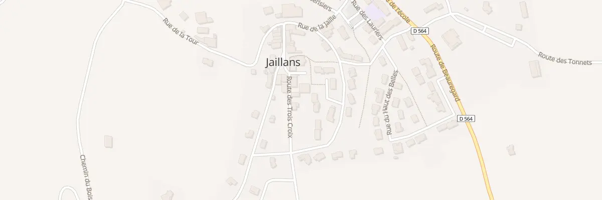 Plan du 55 Rte des Trois Croix à Jaillans