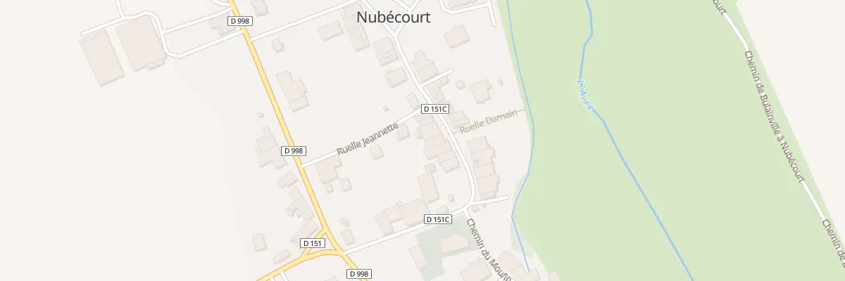 Plan du 18 Gr Grande Rue à Nubécourt