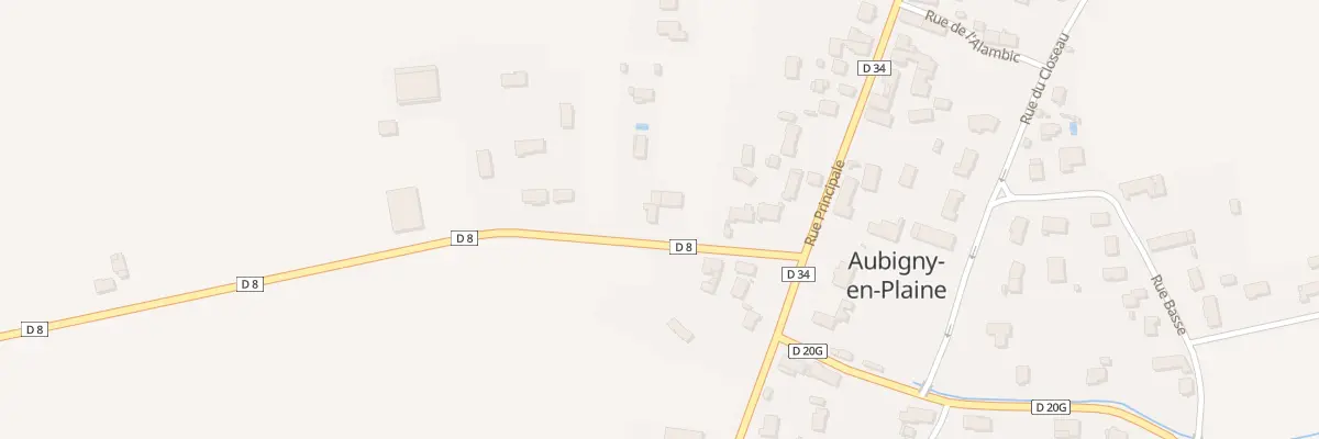 Plan du 8 Rte de Citeaux à Aubigny-en-Plaine
