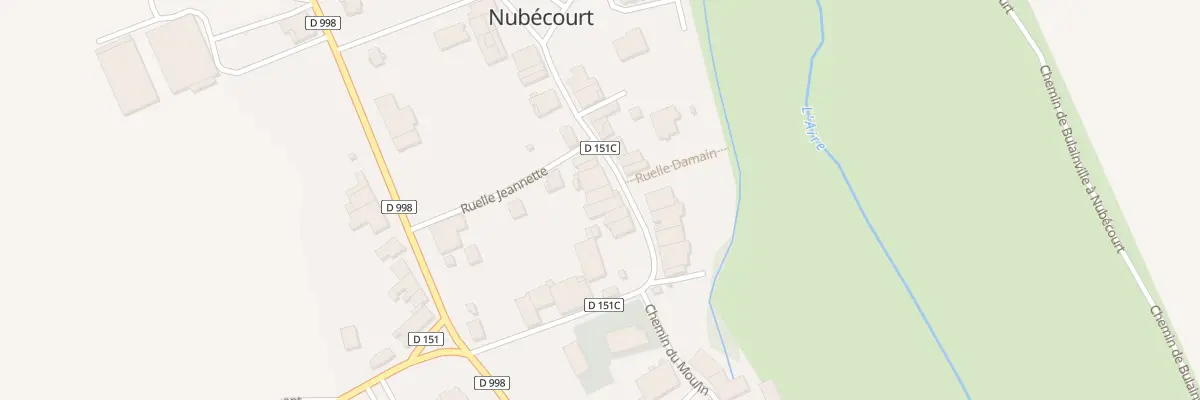 Plan du 20 Gr Grande Rue à Nubécourt