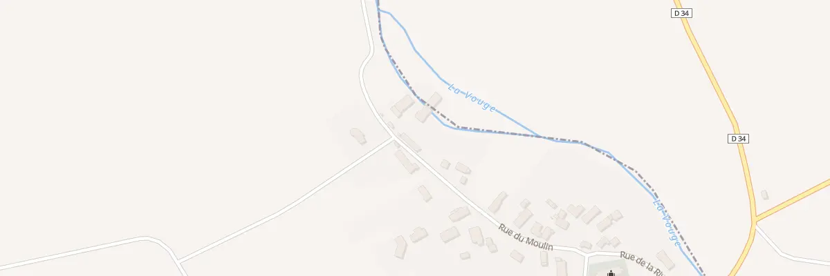 Plan du 28 Rue du Moulin à Aubigny-en-Plaine