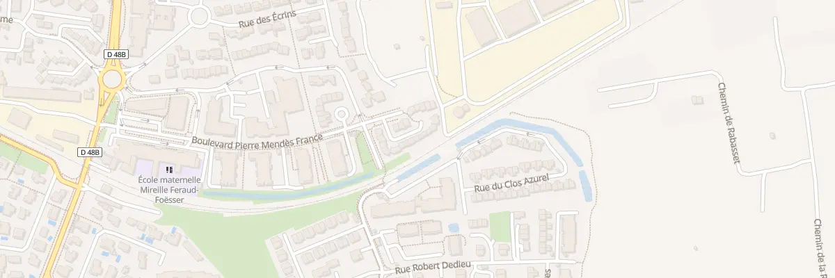 Plan du 28 Bd Pierre Mendes France à Châteauneuf-les-Martigues