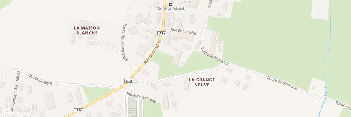 Plan du 255 Rue de la Mairie à Foissiat