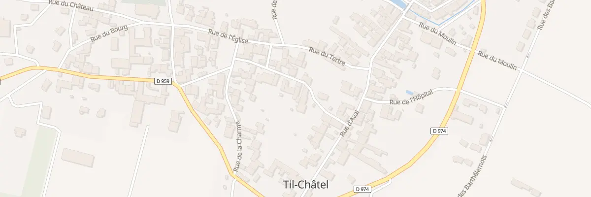 Plan du 12 Rue aux Apports à Til-Châtel