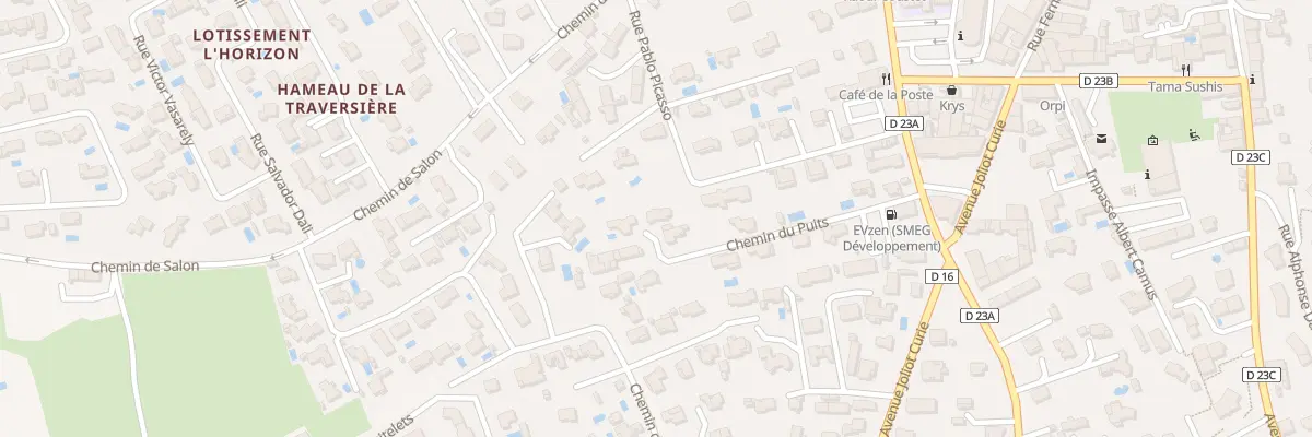 Plan du 5000 Rue Pablo Picasso à Mallemort