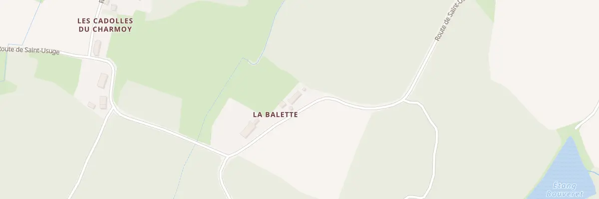 Plan du 1405 Rte de Saint-Usuge à Juif