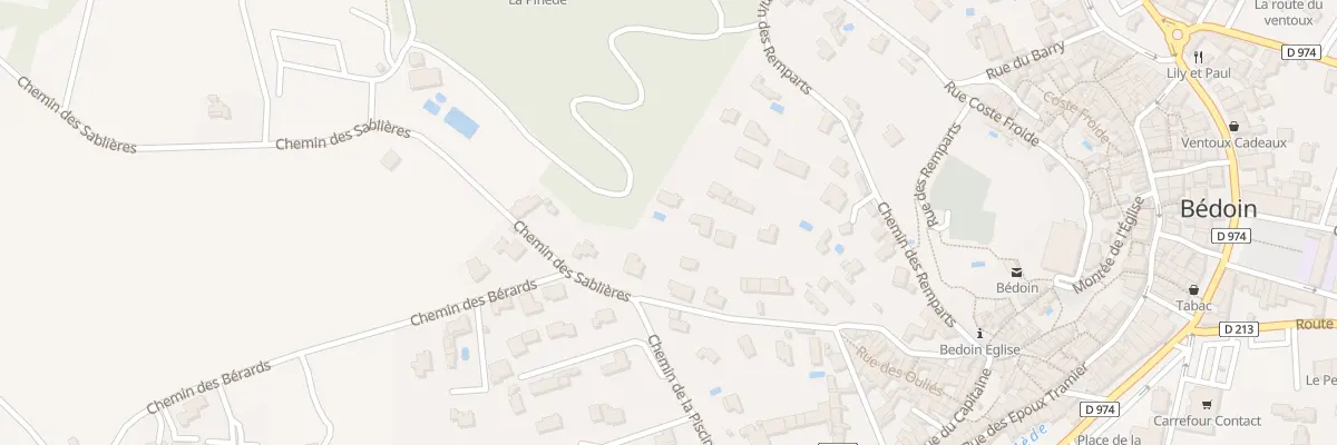 Plan du 285A Che des Remparts à Bédoin