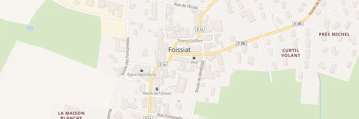 Plan du 5020 Le Bourg à Foissiat