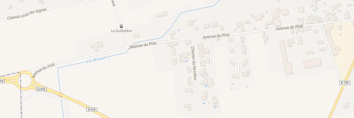 Plan du 653 Av du Pilat à Marcilloles