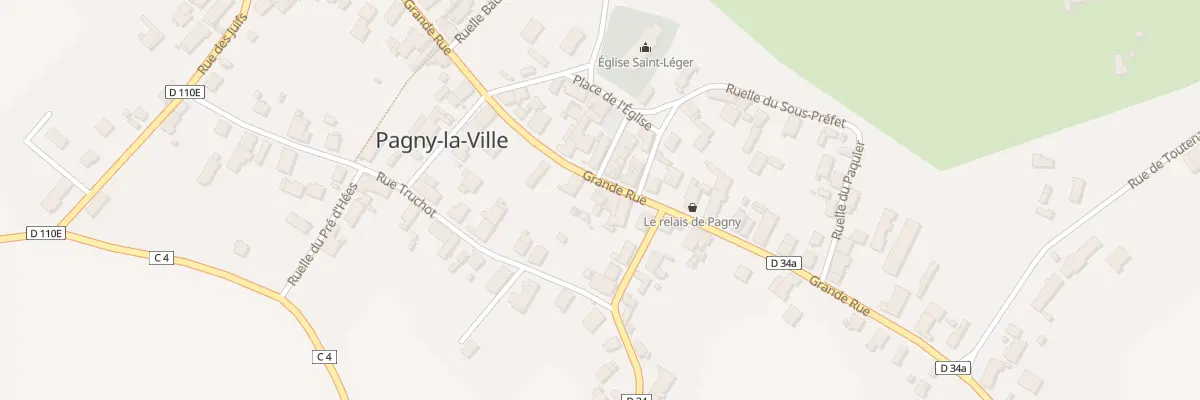 Plan du 36 Gr Grande Rue à Pagny-la-Ville