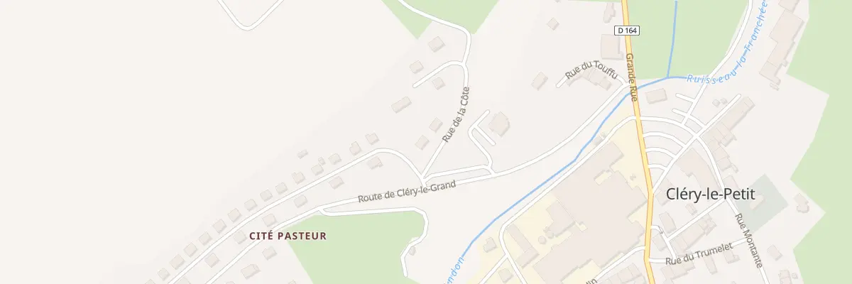 Plan du 1 Rue de la Côte à Cléry-le-Petit