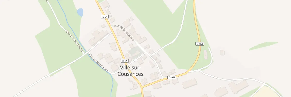 Plan du 12 Rue de la Fontaine à Ville-sur-Cousances
