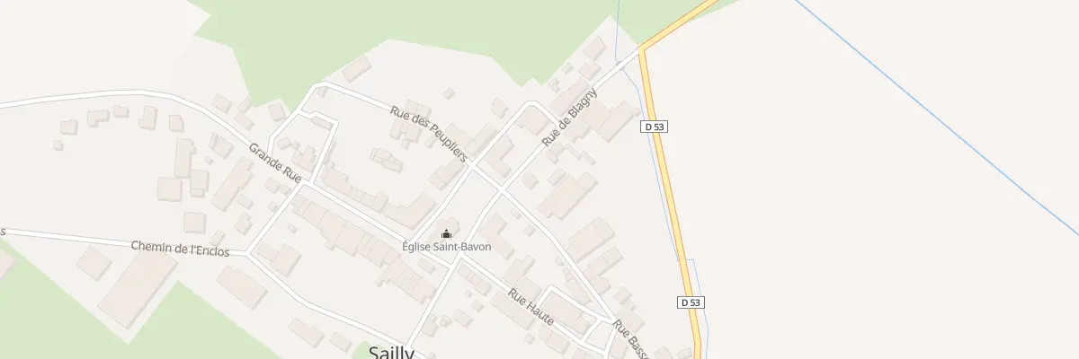 Plan du 8 Rue de Blagny à Sailly