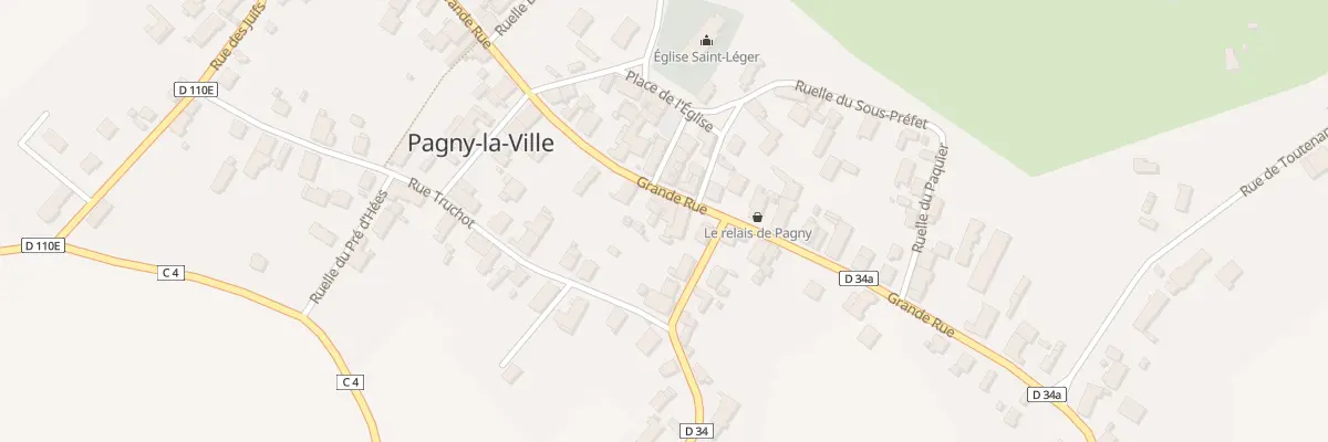 Plan du 38 Gr Grande Rue à Pagny-la-Ville
