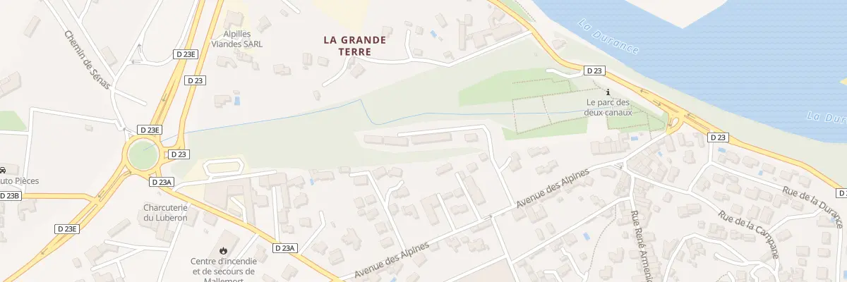 Plan du 231 Av des Alpines à Mallemort