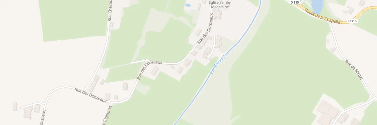 Plan du 7 Rue des Donzeaux à Saint-Bonnet-en-Bresse