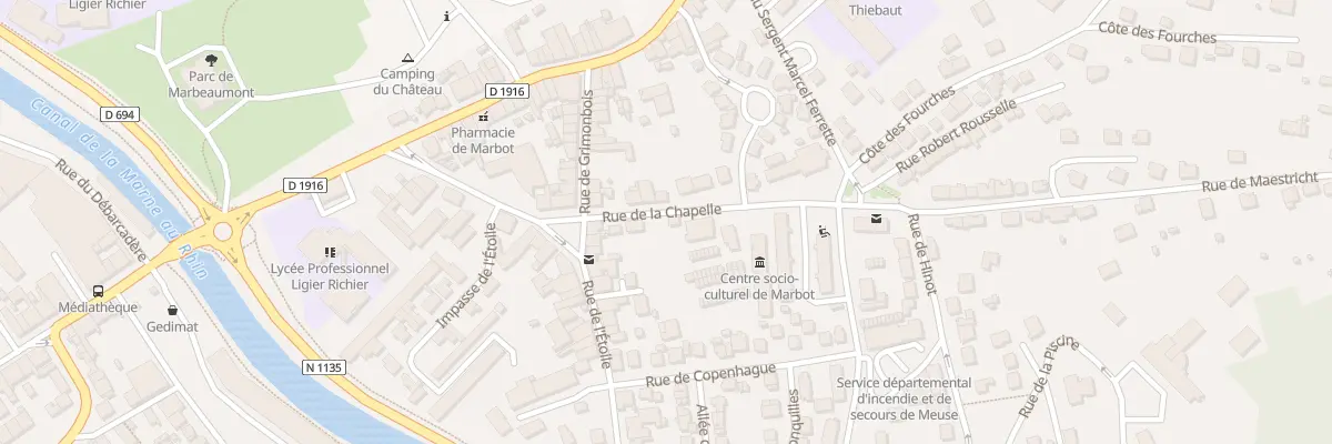 Plan du 5 Rue de la Chapelle à Bar-le-Duc