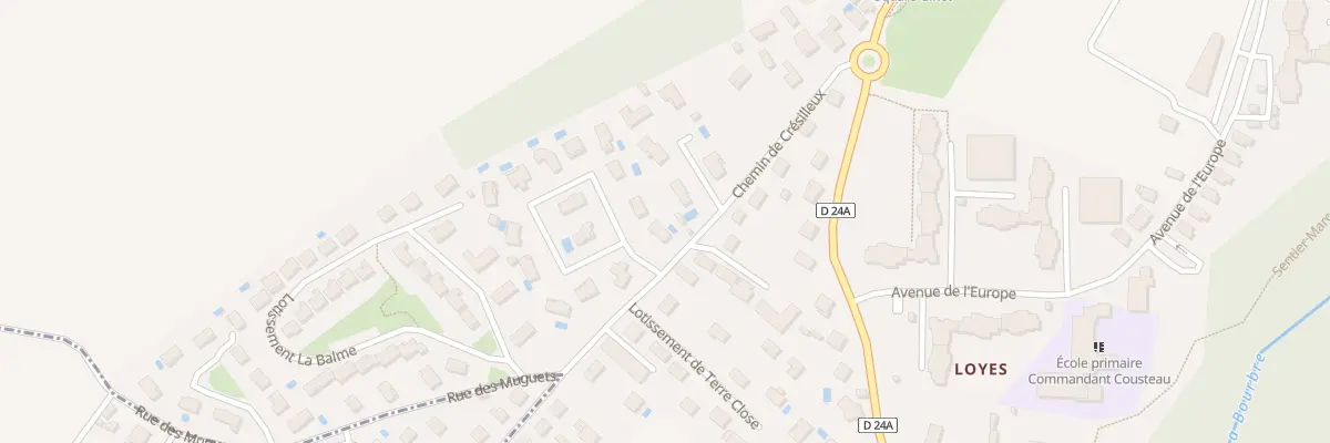 Plan du 1 Lot les Chevreuils à Chavanoz