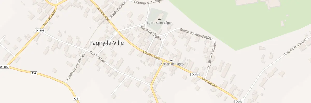 Plan du 25 Gr Grande Rue à Pagny-la-Ville