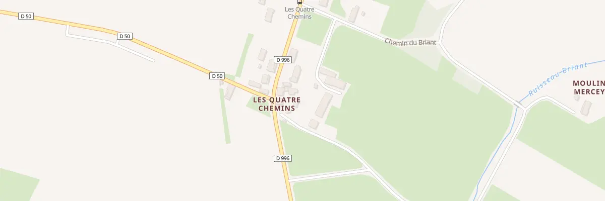 Plan du 2 Rte de Mervans à Devrouze