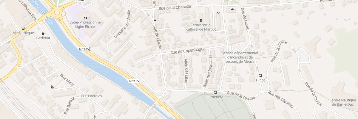 Plan du 3 All des Lilas à Bar-le-Duc