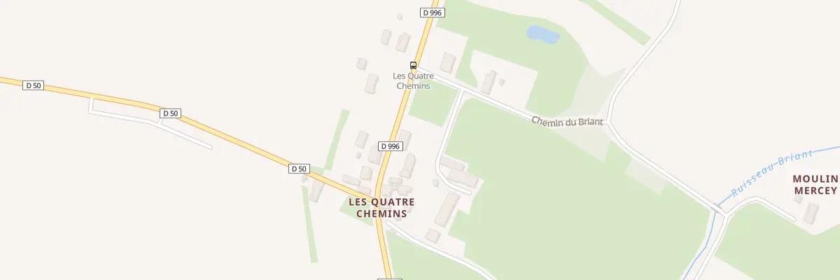 Plan du 4 Rte de Mervans à Devrouze