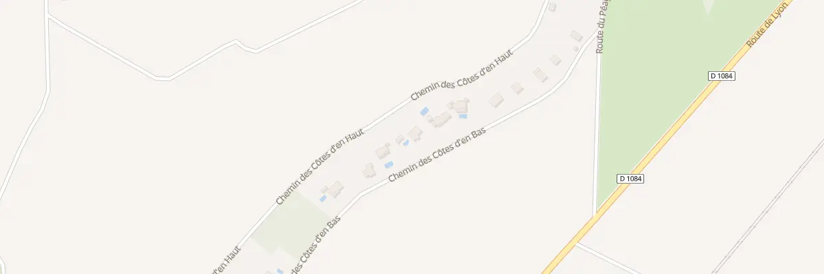 Plan du 234 Che des Cotes d’En Bas à Pérouges