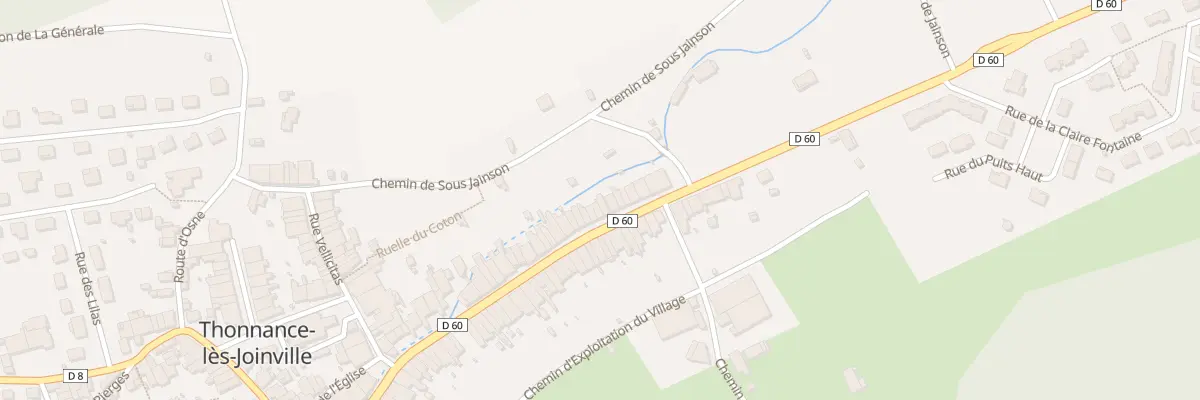 Plan du 152 Rue du Général de Gaulle à Thonnance-lès-Joinville