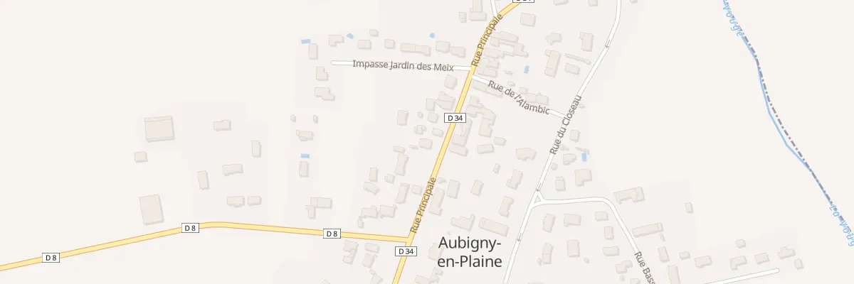 Plan du 24 Rue Principale à Aubigny-en-Plaine