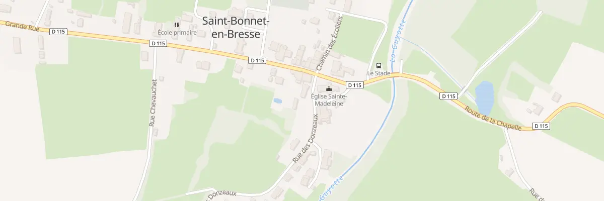 Plan du 4 Pl de l’Eglise à Saint-Bonnet-en-Bresse