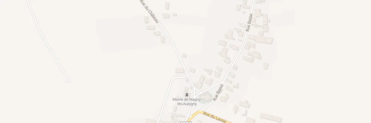 Plan du 8 Rue du Château à Magny-lès-Aubigny