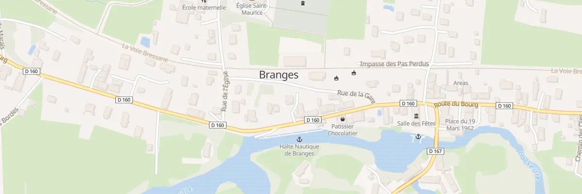 Plan du 825 Rte du Bourg à Branges